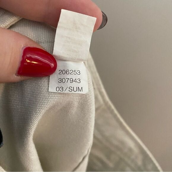 Gap Skirt Khaki Button Front Y2K Summer 2003 Pockets Neutral Trendy Casual - Picture 7 of 8